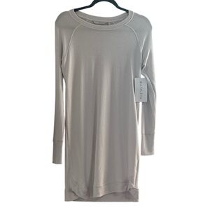Athleta Dress Size XS Mindset Sweatshirt Cream/Pink NWT